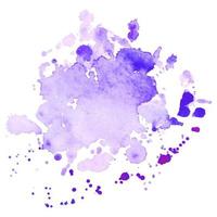 Abstract isolated colorful vector watercolor stain. Grunge element for paper design