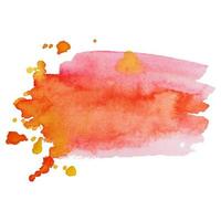 Abstract isolated colorful vector watercolor stain. Grunge element for paper design. Watercolor splash.