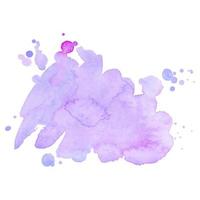 Abstract isolated colorful vector watercolor stain. Grunge element for paper design