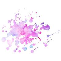 Abstract isolated colorful vector watercolor stain. Grunge element for paper design