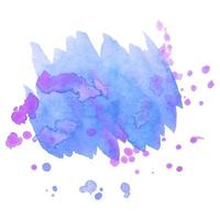 Abstract isolated colorful vector watercolor stain. Grunge element for paper design