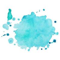 Abstract isolated colorful vector watercolor stain. Grunge element for paper design