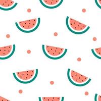 Cute Pattern with  watermelon for posters, fabric vector