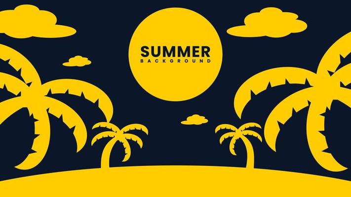 Summer background illustration