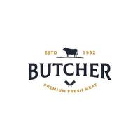 Butchery shop Logo design vector illustration