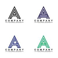 Letter A  Monogram Logo Design, Brand Identity Logos Designs Vector Illustration Template