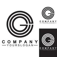 plantilla de diseño de icono de logotipo de letra g vector