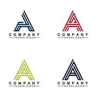 Letter A  Monogram Logo Design, Brand Identity Logos Designs Vector Illustration Template
