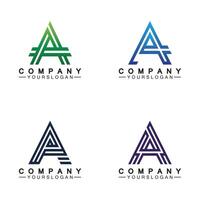 Letter A  Monogram Logo Design, Brand Identity Logos Designs Vector Illustration Template