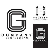 plantilla de diseño de icono de logotipo de letra g vector