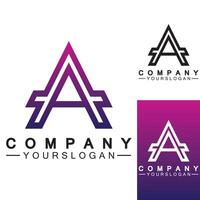 Letter A  Monogram Logo Design, Brand Identity Logos Designs Vector Illustration Template