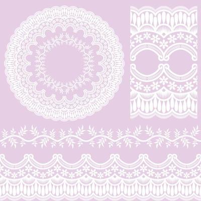 Vector Floral Frame Set