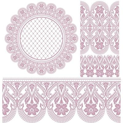 Vector Floral Frame Set