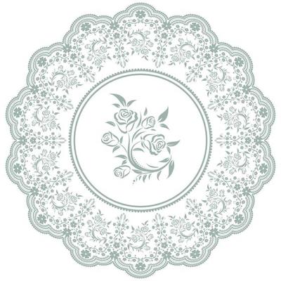 Ornamental round lace pattern