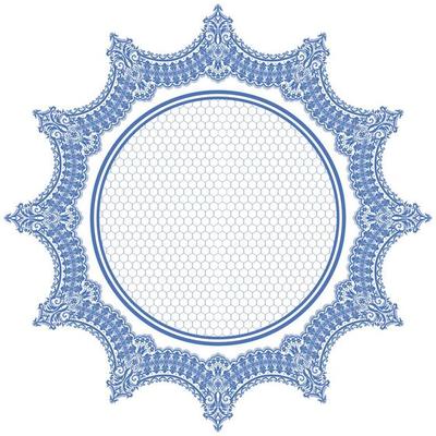 Ornamental round lace pattern