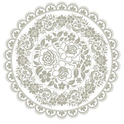 Ornamental round lace pattern