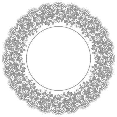 Ornamental round lace pattern