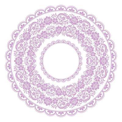 Ornamental round lace pattern