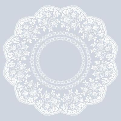 Ornamental round lace pattern