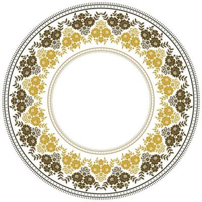 Ornamental round lace pattern