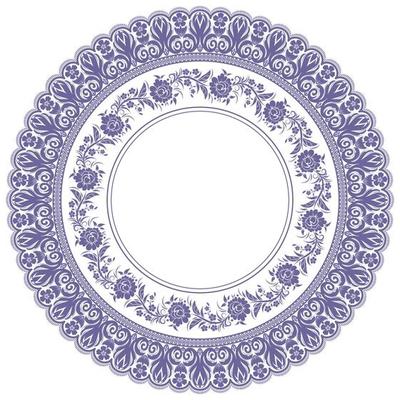 Ornamental round lace pattern