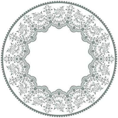 Ornamental round lace pattern