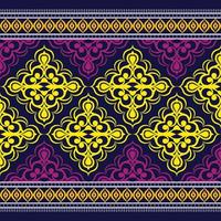 seamless damask pattern vector