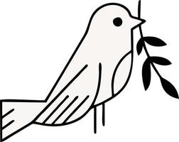 un arte vectorial de aves vector