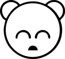 bear face vector art