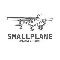 logotipo de avión pequeño vector