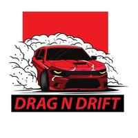 smoke drift car vector