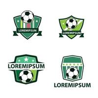 ilustración de logotipo de fútbol vector