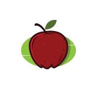 logotipo de manzana fresca vector