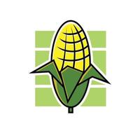 ilustración de logotipo de maíz vector