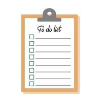 To do list icon with hand drawn text vector