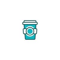 icono de línea de vaso de papel. signo de estilo lineal para concepto móvil y diseño web. icono de vector de contorno. símbolo, ilustración de logotipo. gráfico vectorial