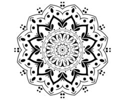 diseño de mandala hermoso lindo simple - estilo floral con arte decorativo vector