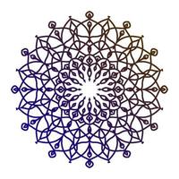 elemento de diseño de vector decorativo circular de arte de mandala redondo abstracto