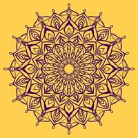 abstract mandala art circular motif design round traditional ornament for web or print vector element