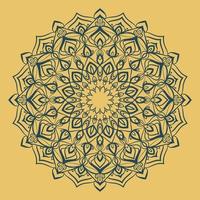 abstract mandala art circular motif design round traditional ornament for web or print vector element