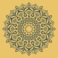 abstract mandala art circular motif design round traditional ornament for web or print vector element