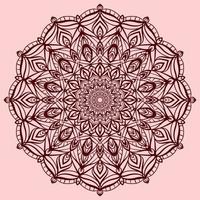 abstract mandala vector decorative design element with modern soft color