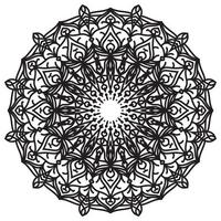 abstract mandala art outline circular basic design spiritual vector decoration