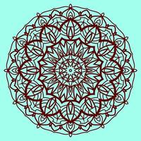 mandala vector art pattern. traditional round lace decoration. circular design element