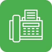 Fax machine Vector Icon Design Illustration