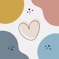 Trendy abstract background. Vector illustration in cartoon style.