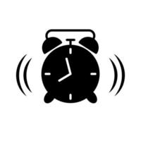 plantilla de icono de reloj de alarma vector