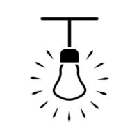 Illustration Vector graphic of bulb lamp icon