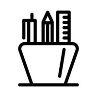 Illustration Vector graphic of pencil stand icon