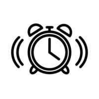 alarm clock icon template vector